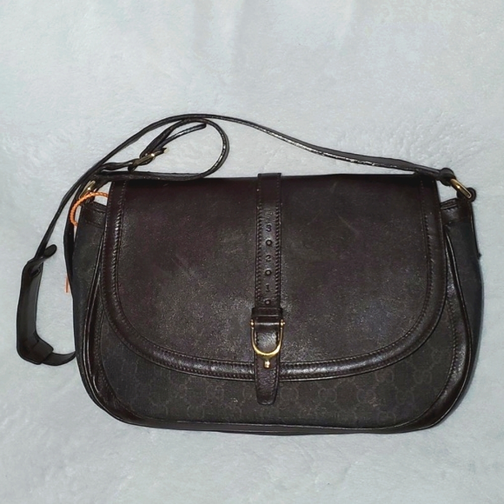 Gucci Supreme Stirrup Crossbody Bag